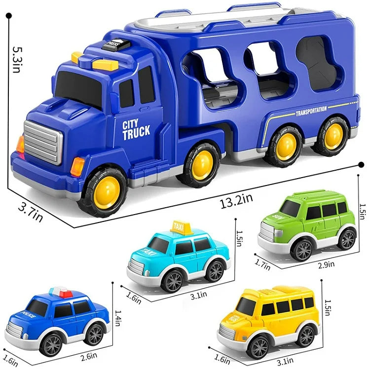Toystar TransportFun | Toy truck set with light and sound - Magic Car City Adventure - Bestseller - Speelgoed vrachtwagens...