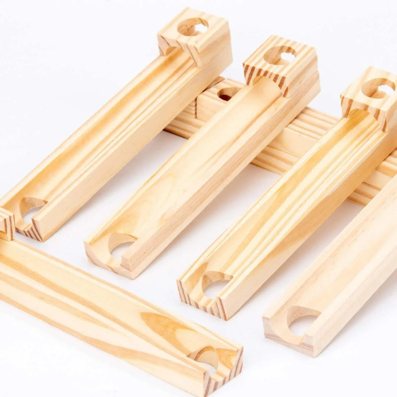 Toystar EcoToys BuildRoller | Discover, build and learn - Endless Wooden Marble Track - Ontdek, bouw en leer - Endeloze Ho...