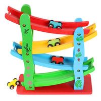 Thumbnail for Toystar EcoToys Race & Play | Endless Fun - Colorful Wooden Car Racing Track - Eindeloze Pret - Kleurige Houten Autorennbaan