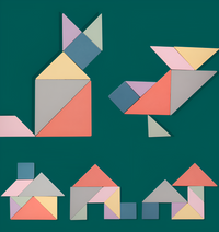 Thumbnail for Toystar Tangram Magic | Inspire Creativity - Montessori Magnetic Puzzle Book (10)