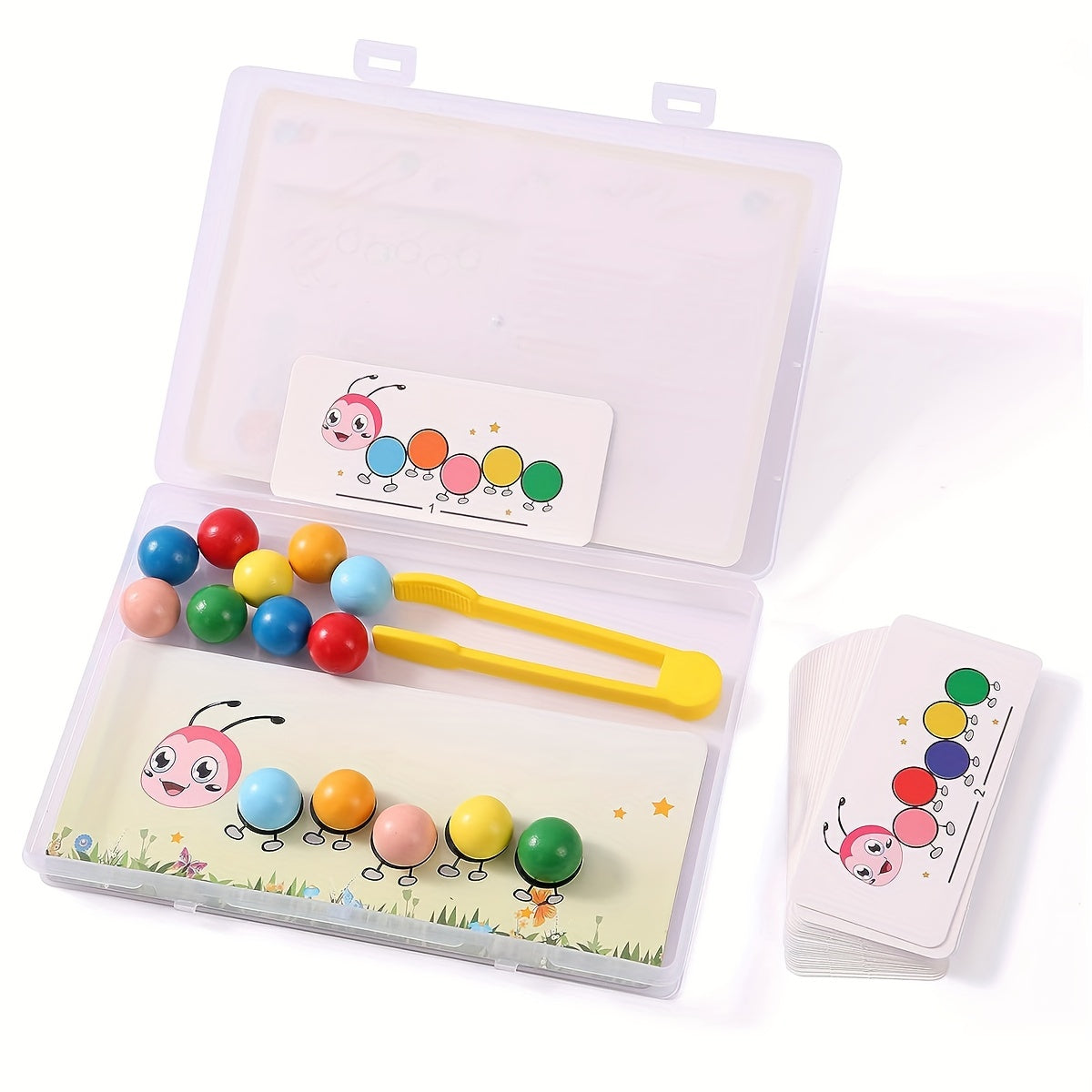 Toystar Ecotoys Rainbow Worm Stack | Playful Stacking - Educational Montessori Stacking Toys - Spelenderwijs Stapelen - Ed...