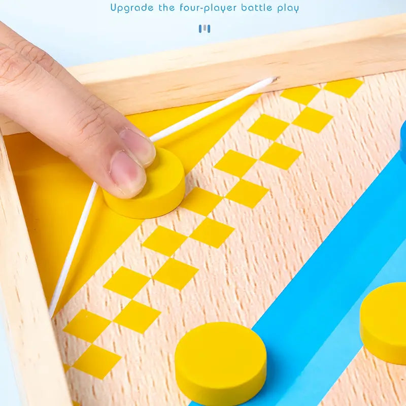 Toystar EcoToys EduPlay | Educational and Entertaining - Wooden 2-in-1 Board Game for Family Fun - Educatief en Vermakelij...