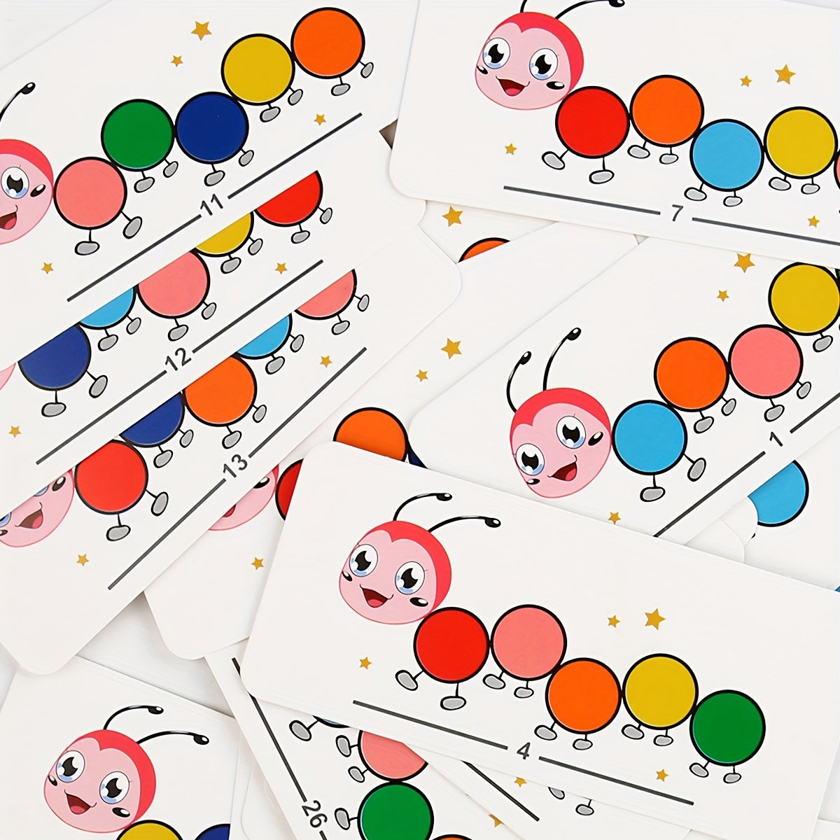 Toystar Ecotoys Rainbow Worm Stack | Playful Stacking - Educational Montessori Stacking Toys - Spelenderwijs Stapelen - Ed...
