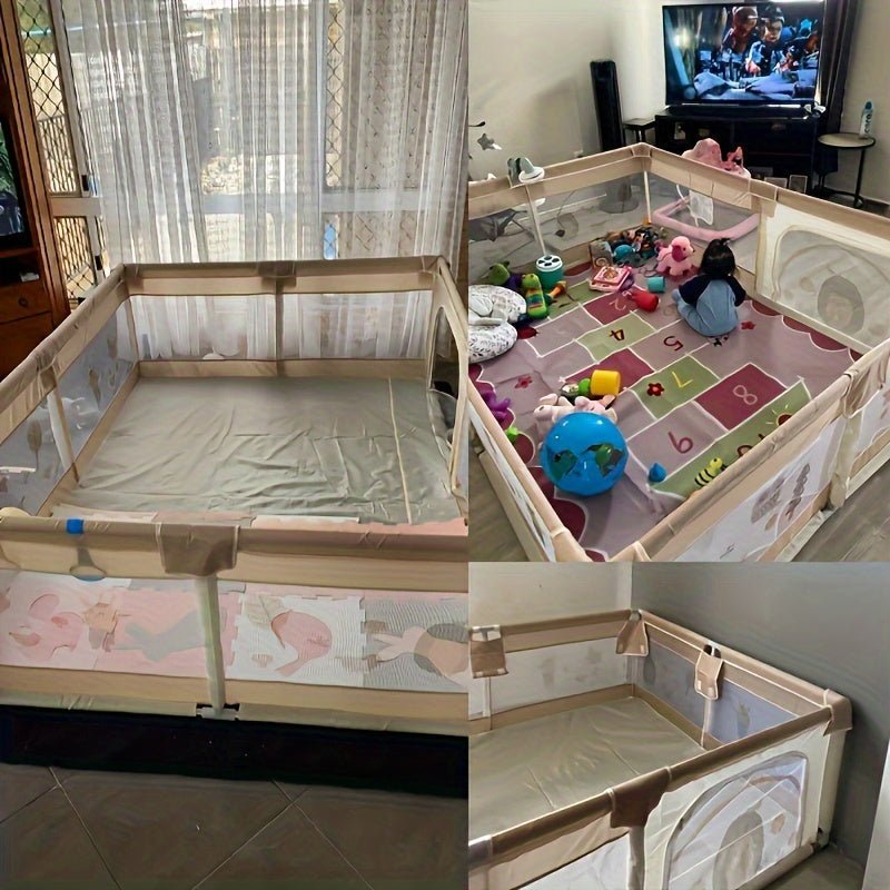 SafeNest Playbox | Safe play and discovery - Baby play gate with soft protection