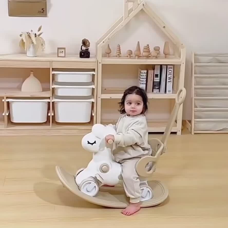 Toystar Shining Baby Rocking Horse | Magical fun for your little one - 2-in-1 Rocking Horse and Balance Bike - Magisch ple...