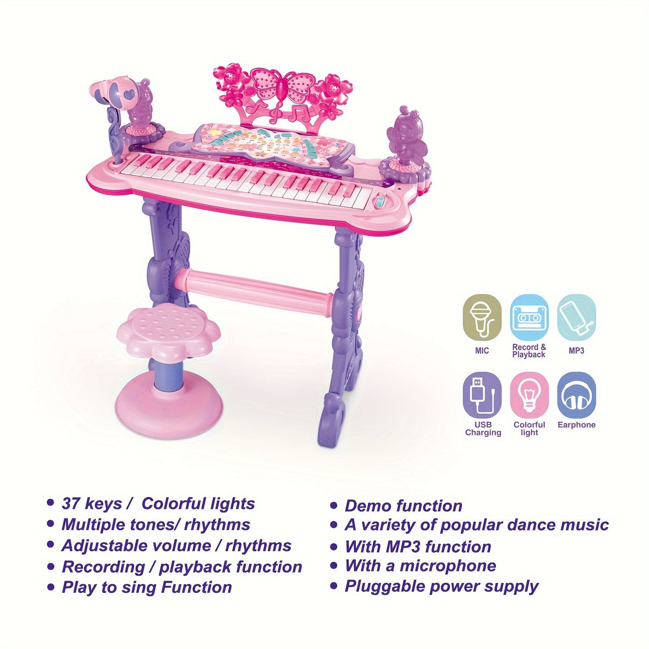 Toystar KeyWave | Musical expression - Electronic keyboard with playful melodies - Muzikale expressie - Elektronisch keybo...