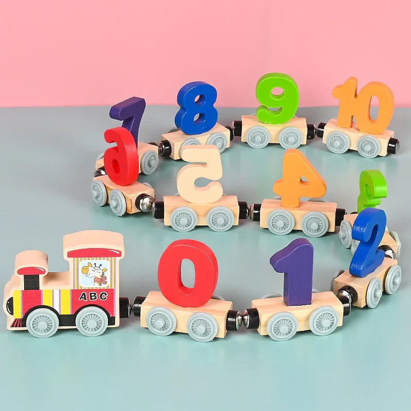 Toystar Magnetix TrainMaster | Learn Playfully - 27-Piece Magnetic Number & Animal Train Set for Children - Leer Speels - ...