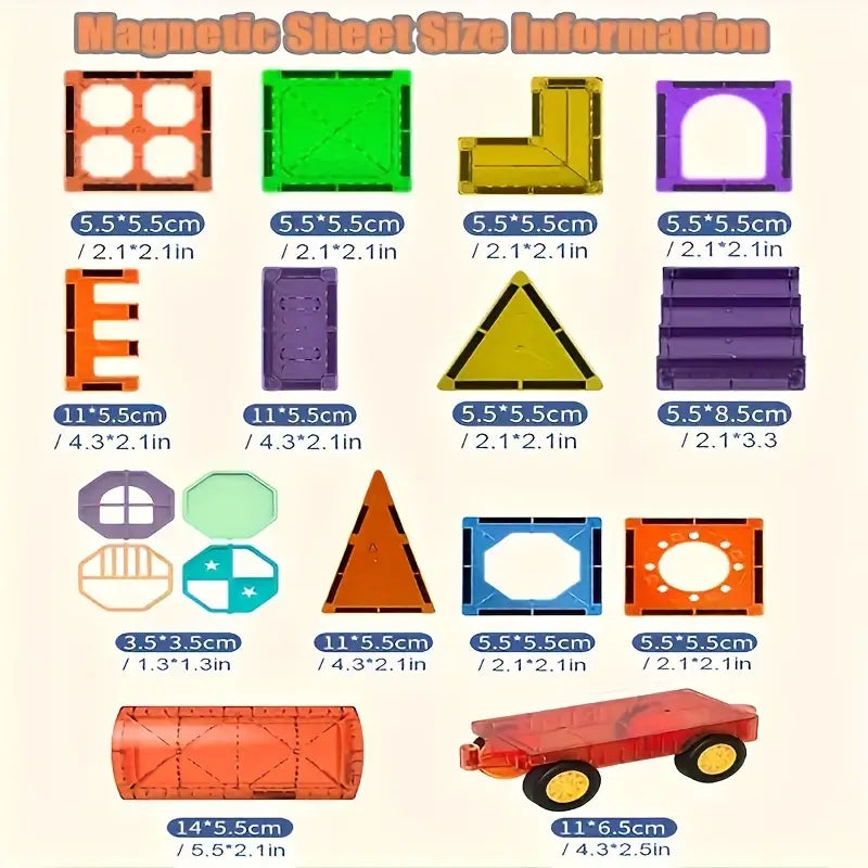 Toystar Magnetix Magneto Track Blocks | Stimulate creativity - Magnetic Building Blocks Toys - Bestseller - Stimuleer crea...