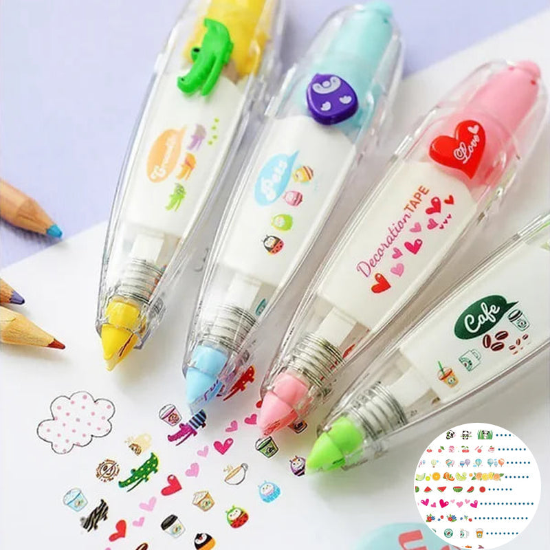 Toystar Animal Tape Fun | Add Playfulness & Creativity - Cute Cartoon Animal Masking Tape for Crafts & School Supplies - V...