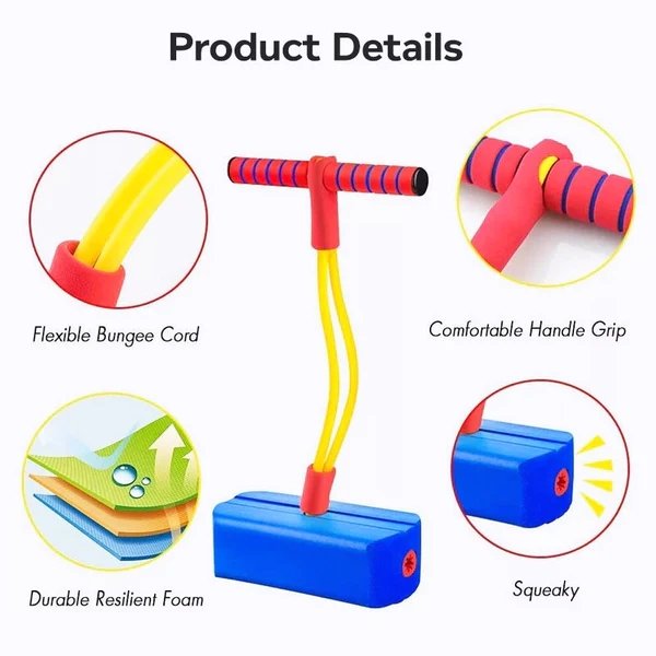 Toystar BounceBuddy | Jumping fun for everyone - Soft foam pogo stick - Springplezier voor iedereen - Zachte foam pogo sti...