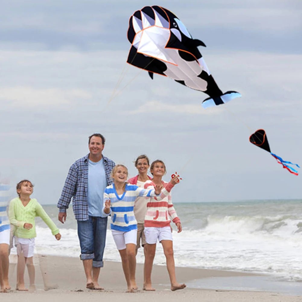 Toystar DolphinFly | Floating fun - Large frameless dolphin kite - Zwevend plezier - Grote frameloze dolfijnvlieger (5)