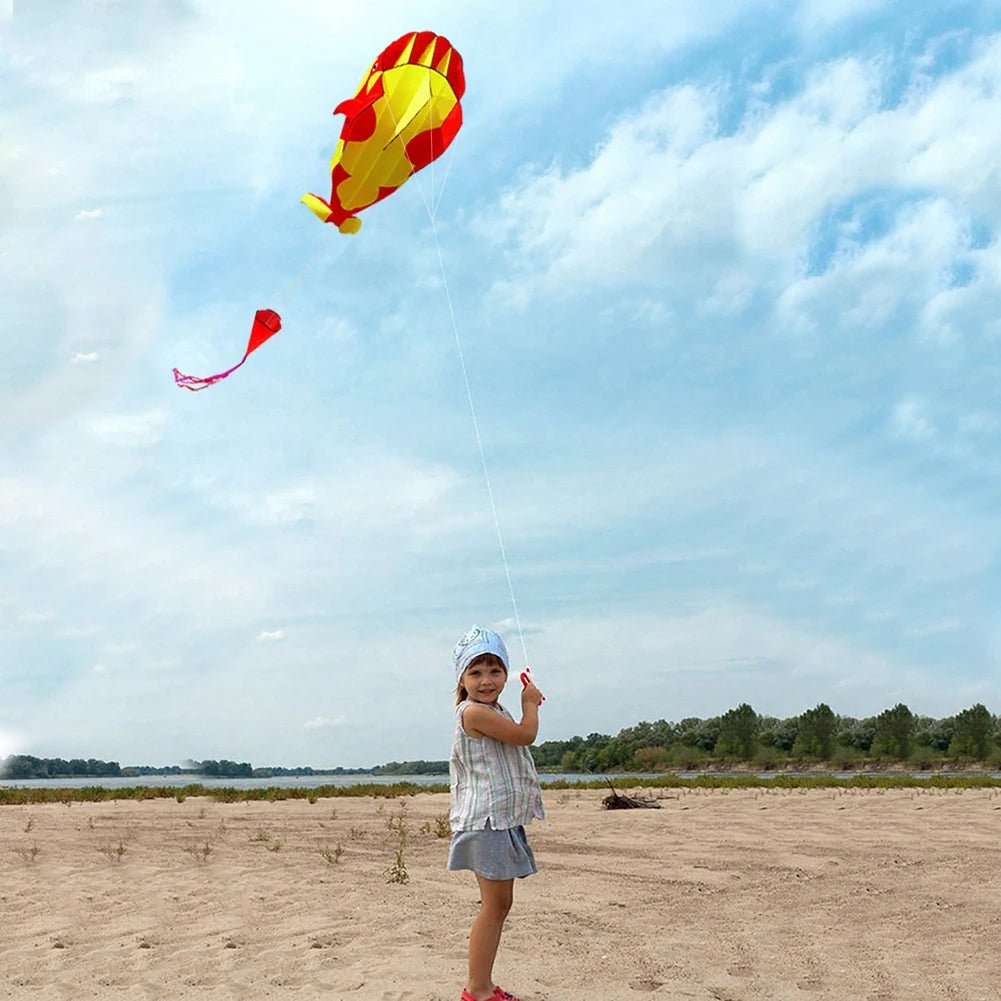 Toystar DolphinFly | Floating fun - Large frameless dolphin kite - Zwevend plezier - Grote frameloze dolfijnvlieger (6)