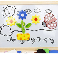 Thumbnail for Toystar EcoToys Creative Playboard | Stimulate Your Child's Imagination - Wooden Magnetic Chalkboard - Prikkel de Verbeeld...