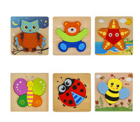 Thumbnail for Toystar EcoWood Puzzles | Encourage Creativity and Learning - 6 wooden puzzles - Stimuleer Creativiteit en Leren - 6 houte...