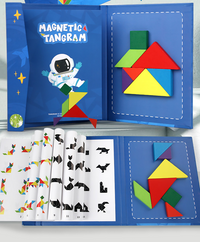 Thumbnail for Toystar Tangram Magic | Inspire Creativity - Montessori Magnetic Puzzle Book (3)