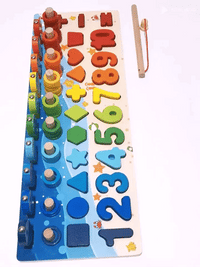 Thumbnail for Ecotoys Montessori Game Board | Develop skills - Educational wooden board for children