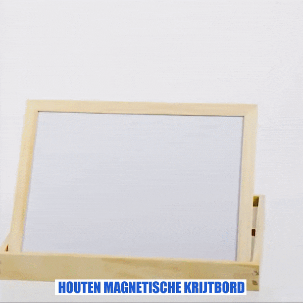 EcoToys Creative Playboard | Stimulate Your Child's Imagination - Wooden Magnetic Chalkboard