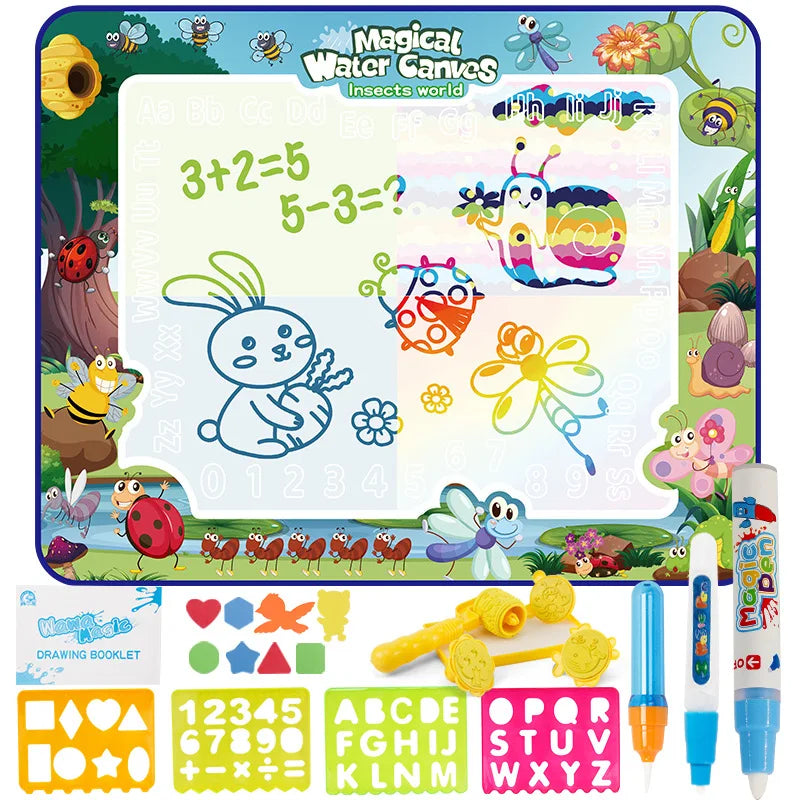 Toystar AquaDoodle | Drawing and coloring without the mess - Water drawing mat - Tekenen en kleuren zonder rommel - Water ...