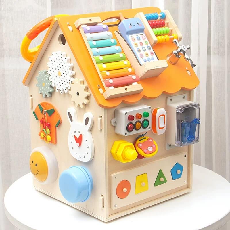 Toystar EcoToys Montessori Playhouse | Encourages creative play and development - Learn and discover fun - houten speelhui...