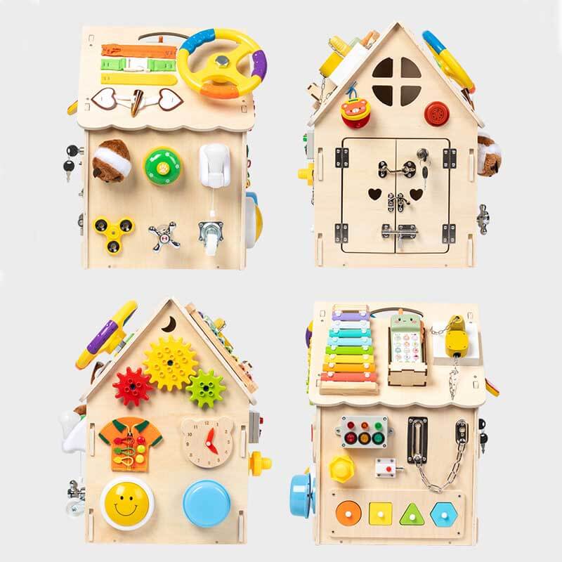 Toystar EcoToys Montessori Playhouse | Encourages creative play and development - Learn and discover fun - houten speelhui...