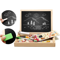 Thumbnail for EcoToys Creative Playboard | Stimulate Your Child's Imagination - Wooden Magnetic Chalkboard