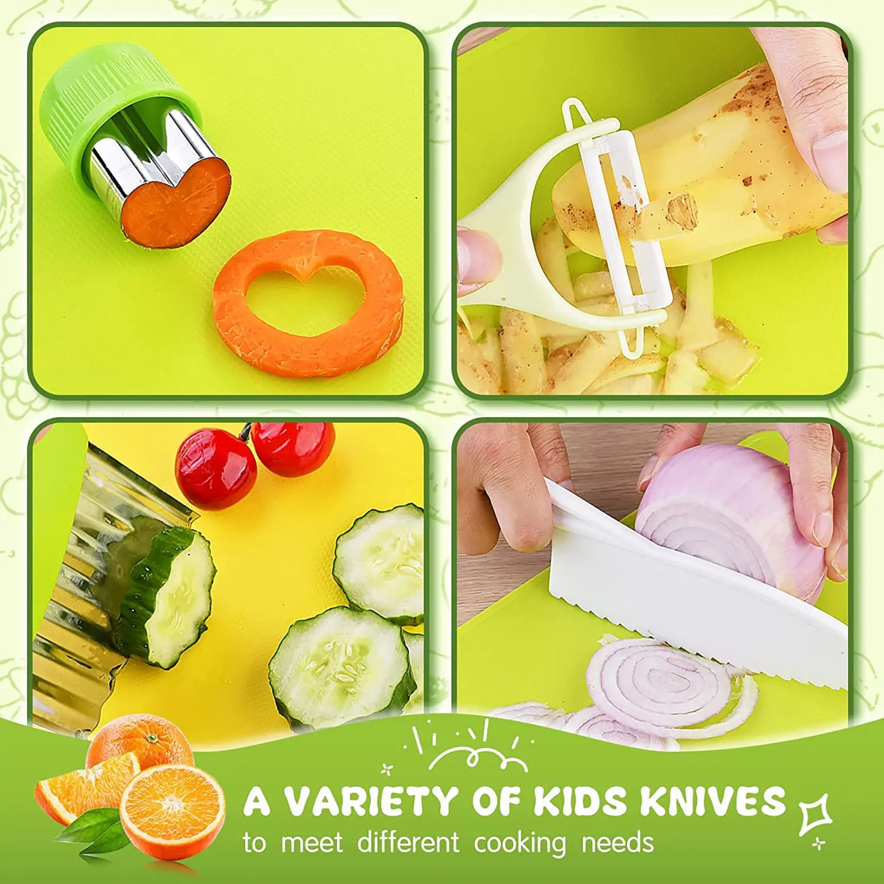 Small Chef Set | Safe cooking, great fun - Montessori kitchen aids for children