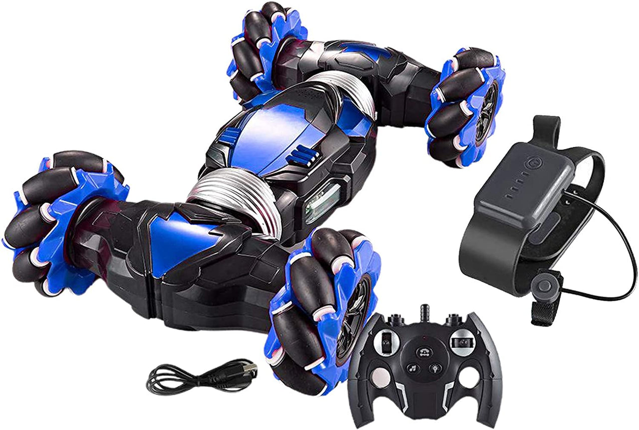 Toystar StuntBlaze | Experience unlimited stunt action - RC Transformable Stunt Car 360° Flips & 4WD - RC car