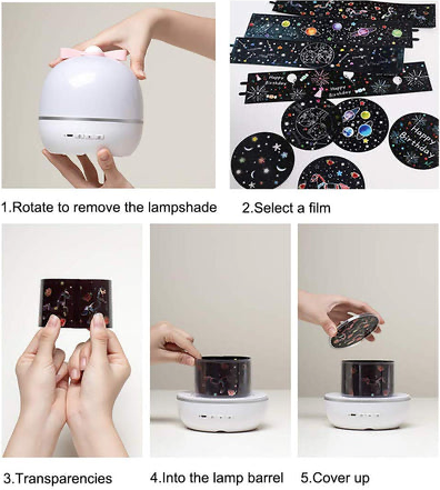 Toystar DreamProjector | Create a soothing sleeping environment - Soothing Night Lamp - Creëer een rustgevende slaapomgevi...