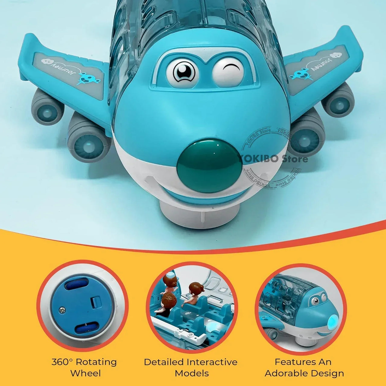 Toystar Airplane Toys | Bump Go with Lights and Sounds - Educational Toys for Children - Bump Go met Licht en Geluiden - E...