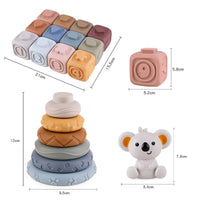 Thumbnail for Toystar SensoriBlox | Develop creativity and senses - Koala Teething Rings Tower Set - Ontwikkel creativiteit en zintuigen...