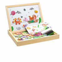 Thumbnail for EcoToys Creative Playboard | Stimulate Your Child's Imagination - Wooden Magnetic Chalkboard