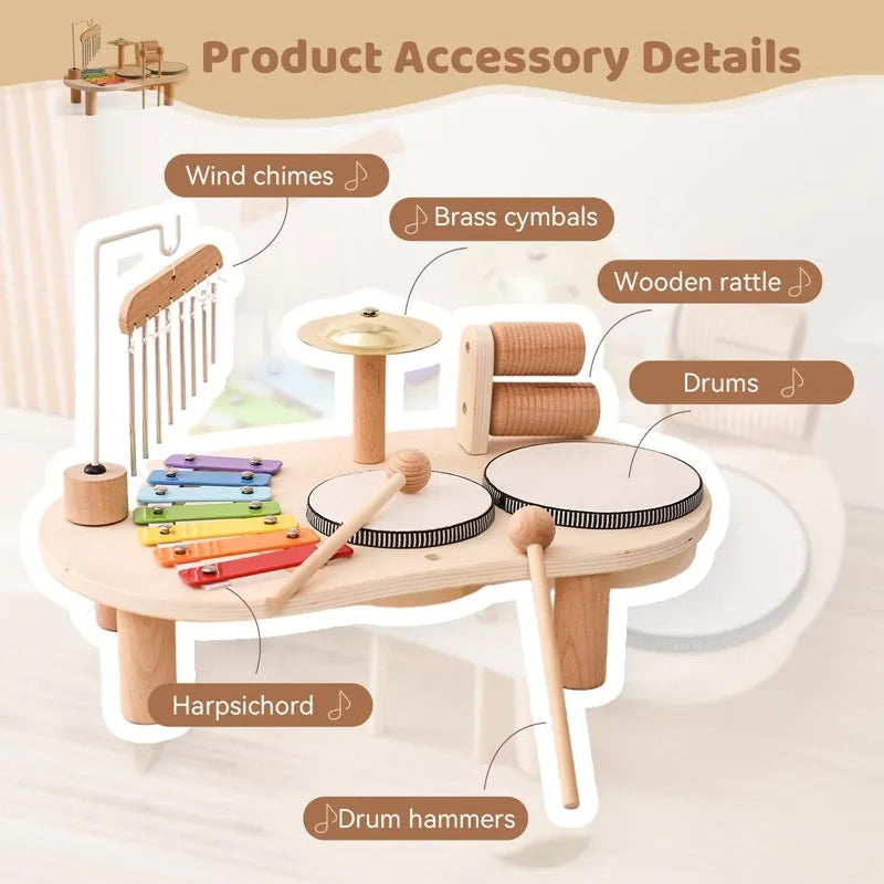 Toystar Wooden Baby Musical Instruments | Encourage Creativity - Perfect Montessori Toys - Stimuleer Creativiteit - Perfec...