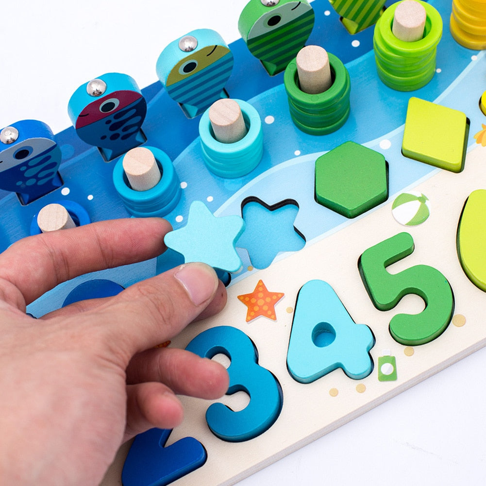 Toystar Ecotoys Montessori Game Board | Develop skills - Educational wooden board for children - Ontwikkel vaardigheden - ...