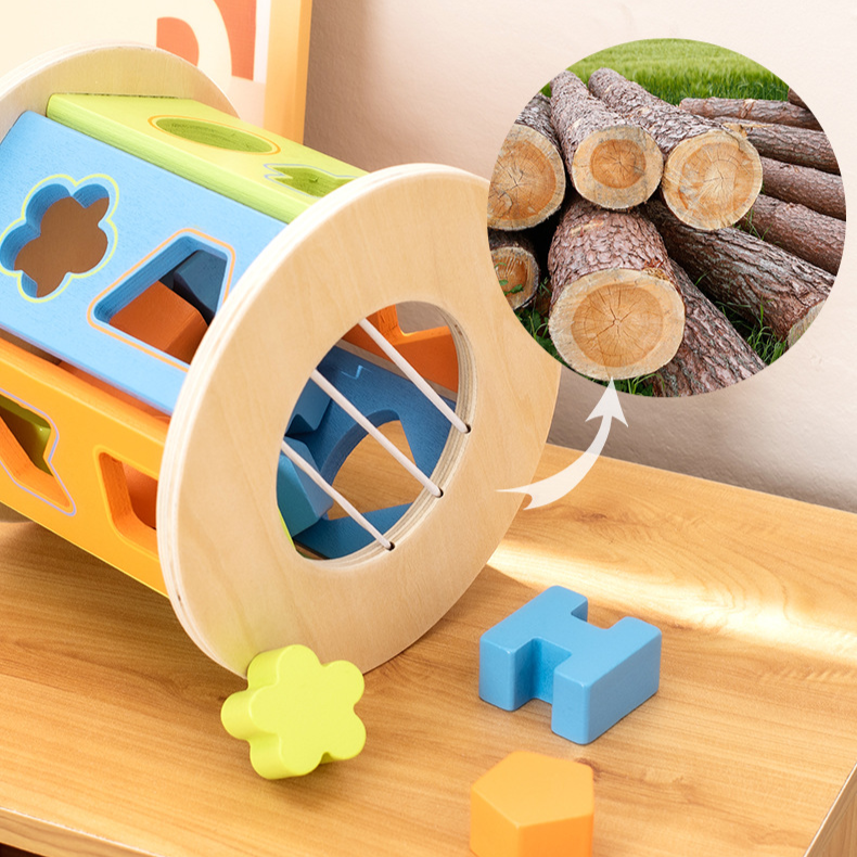 Toystar EcoToys WoodBlock PlayCube | Develop skills - Educational wooden toys - Ontwikkel vaardigheden - Educatief houtens...