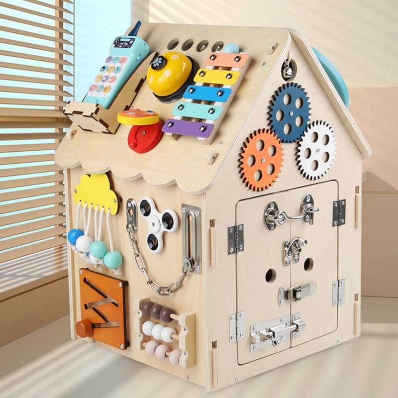 Toystar EcoToys Montessori Playhouse | Encourages creative play and development - Learn and discover fun - houten speelhui...
