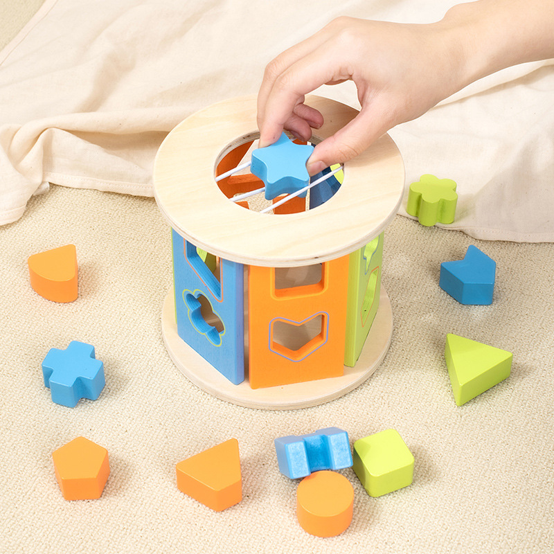 Toystar EcoToys WoodBlock PlayCube | Develop skills - Educational wooden toys - Ontwikkel vaardigheden - Educatief houtens...