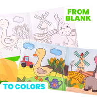 Thumbnail for Toystar FarmArt | Coloring in a playful manner - Coloring book set with crayons for children - Spelenderwijs kleuren - Kle...