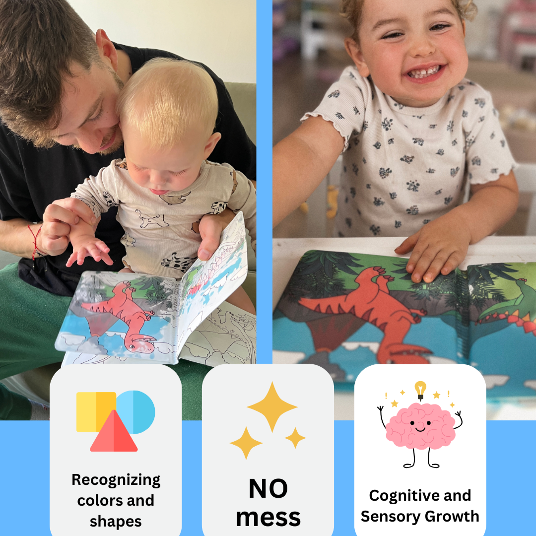 Toystar DinoSplash Water Coloring Book | Make every bath time an adventure – Educational and creative coloring fun with wa...