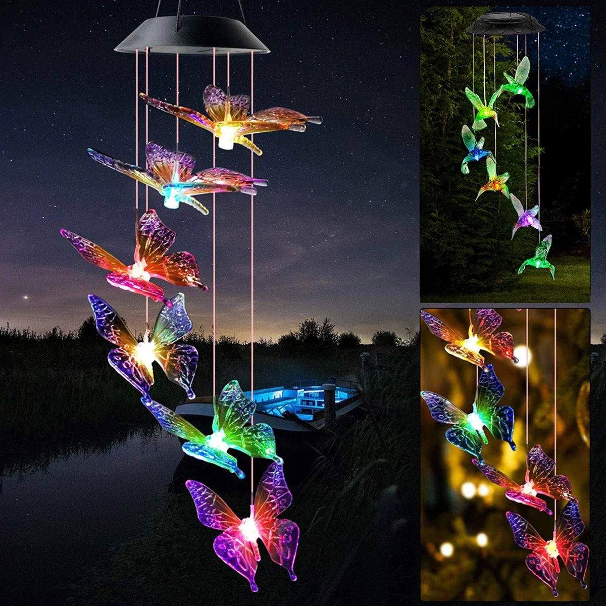 Toystar LumiFladder | Magical atmosphere for your garden - Solar LED wind chime - Magische sfeer voor je tuin - Solar LED ...