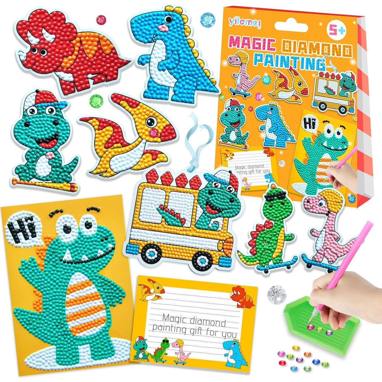 Toystar SparkleArt | Unleash your creativity - DIY Diamond Painting Sticker Set for Kids - Laat je creativiteit de vrije l...