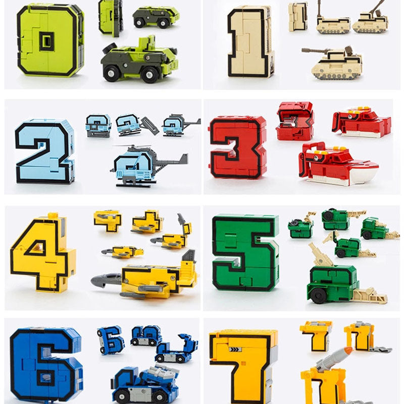 Toystar NumberBot | Build and learn through play - Transformable robot blocks - Bouw en leer spelenderwijs - Transformeerb...