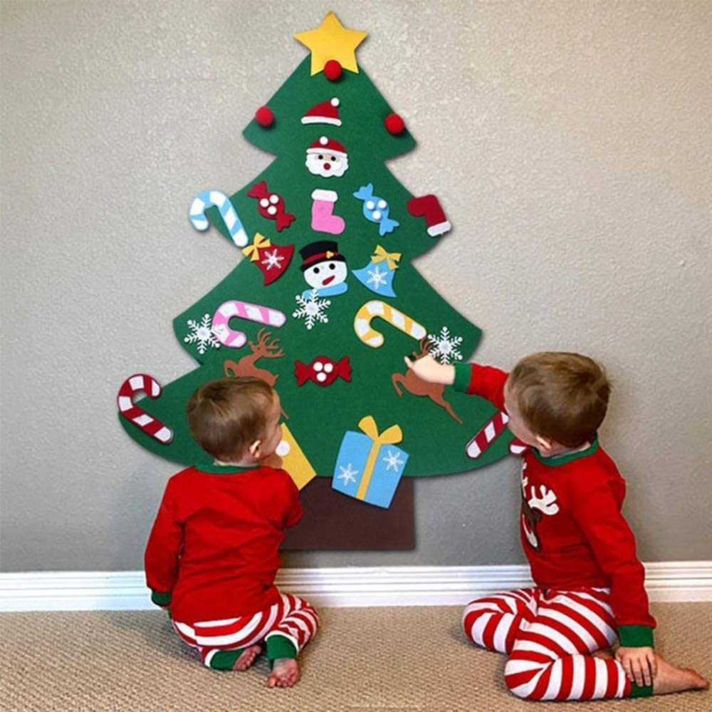 Felt board tree | Felt board Christmas tree for children