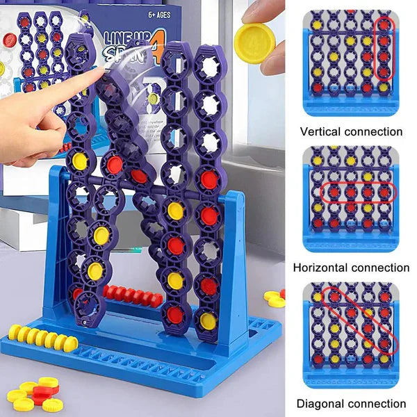 Toystar SpinConnect - Strategic playing fun for everyone - Board game with rotating function - Spannend Bordspel voor Kind...