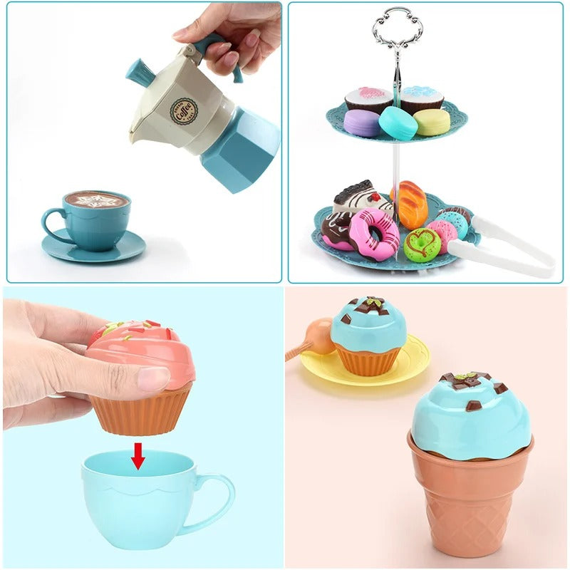 Toystar DreamCafe | Let your little one be the chef - Kids Kitchen Playset for Girls with Spray Induction Cooker - Laat je...
