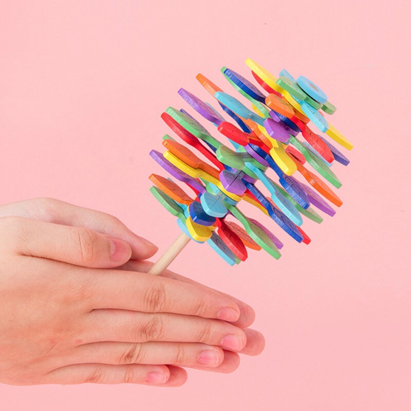 Toystar EcoToys CalmPop | Soothing and Fun - Wooden Fidget Toy - Rustgevend en Leuk - Houten Fidget Speelgoed (4)