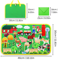 Thumbnail for Toystar Montessori Fieltjes | Quiet Play - Educational Busy Board with Felt Animals for Kids - Rustig spelen - Educatief B...