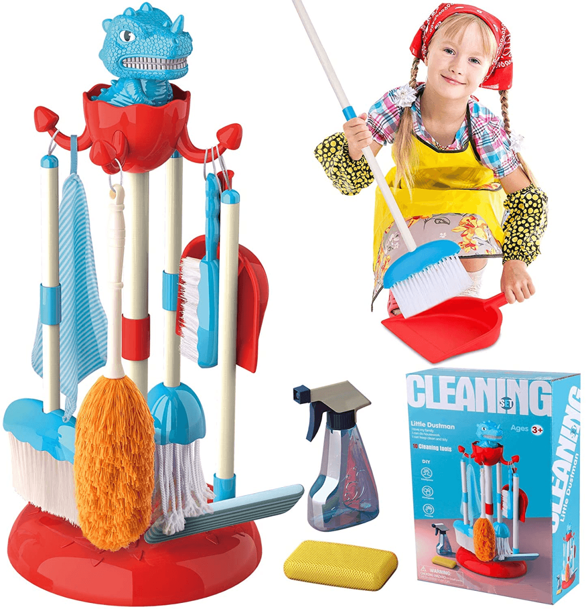 Toystar CleanMaster Kit | Promotes independence - 10-piece cleaning set - Bevordert zelfstandigheid - 10-delige schoonmaakset