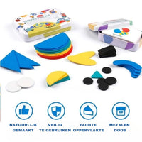 Thumbnail for Toystar Ecotoys Tangram FunBox | Discover creativity and learning fun - 3D wooden puzzle set - Ontdek creativiteit en leer...