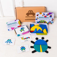 Thumbnail for Toystar Ecotoys Tangram FunBox | Discover creativity and learning fun - 3D wooden puzzle set - Ontdek creativiteit en leer...