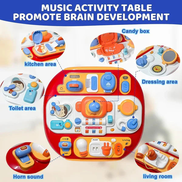 Toystar BabyPlay | Learning and discovering with fun - Interactive activity table with music and light - Educatief Speelgo...